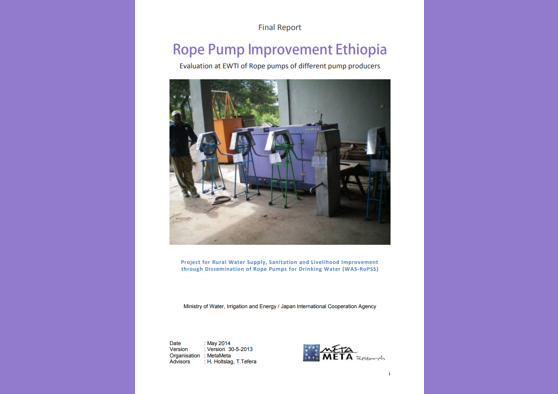 Frontpage manual: Finetuning Rope Pumps