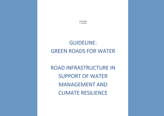 Frontpage manual: Guidelines Green Roads for Water